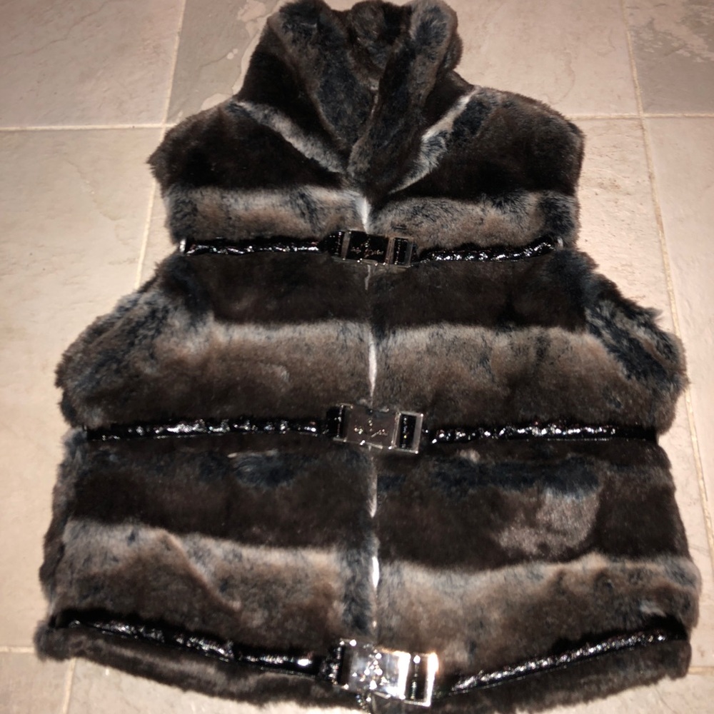 NWT BABY PHAT Faux Fur Ombré Vest